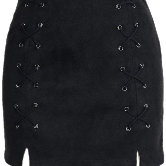 High waist Lace up skirt - Picture 3 of 6